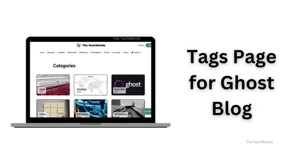Tags Page for Ghost Blogs